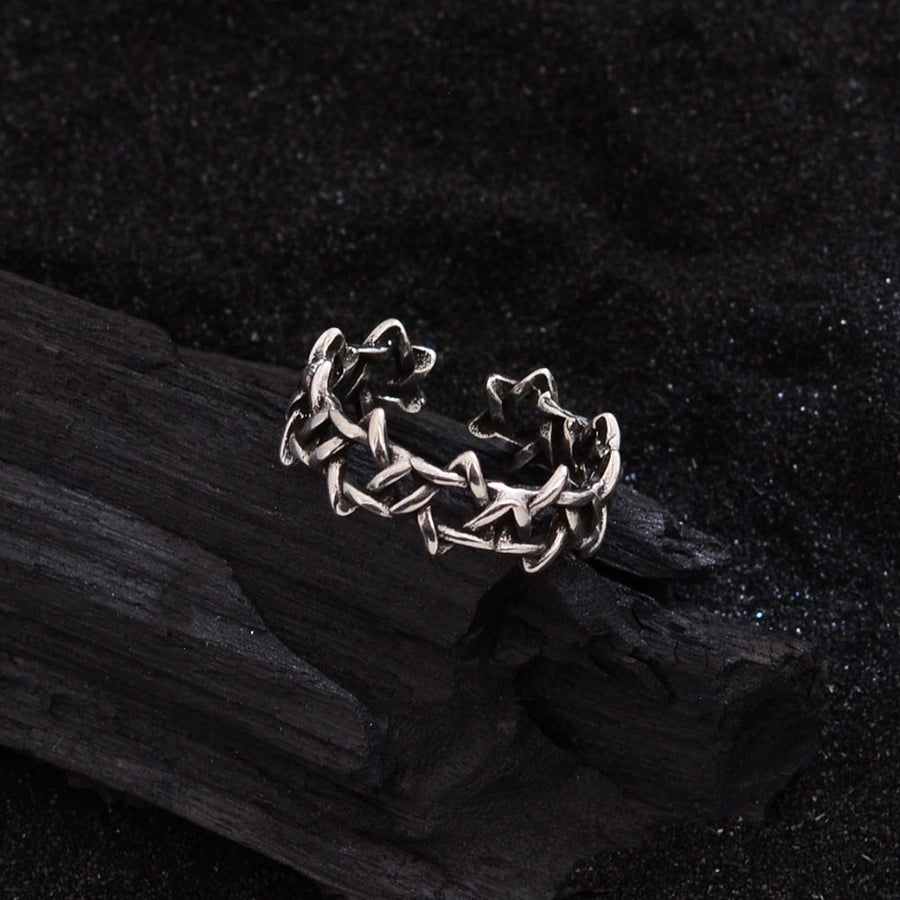 Copper Hexagram Open Rings