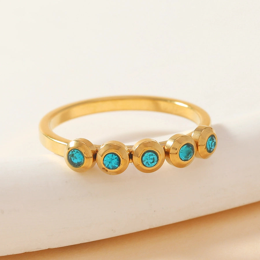 Jewelry Elegant Geometric Titanium Steel Rings