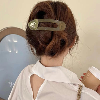 Women's Sweet Flower Arylic Plating Hair Clip