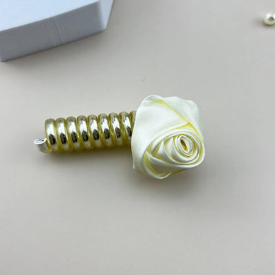 Women's Elegant Simple Style Rose Plastic Hair Tie