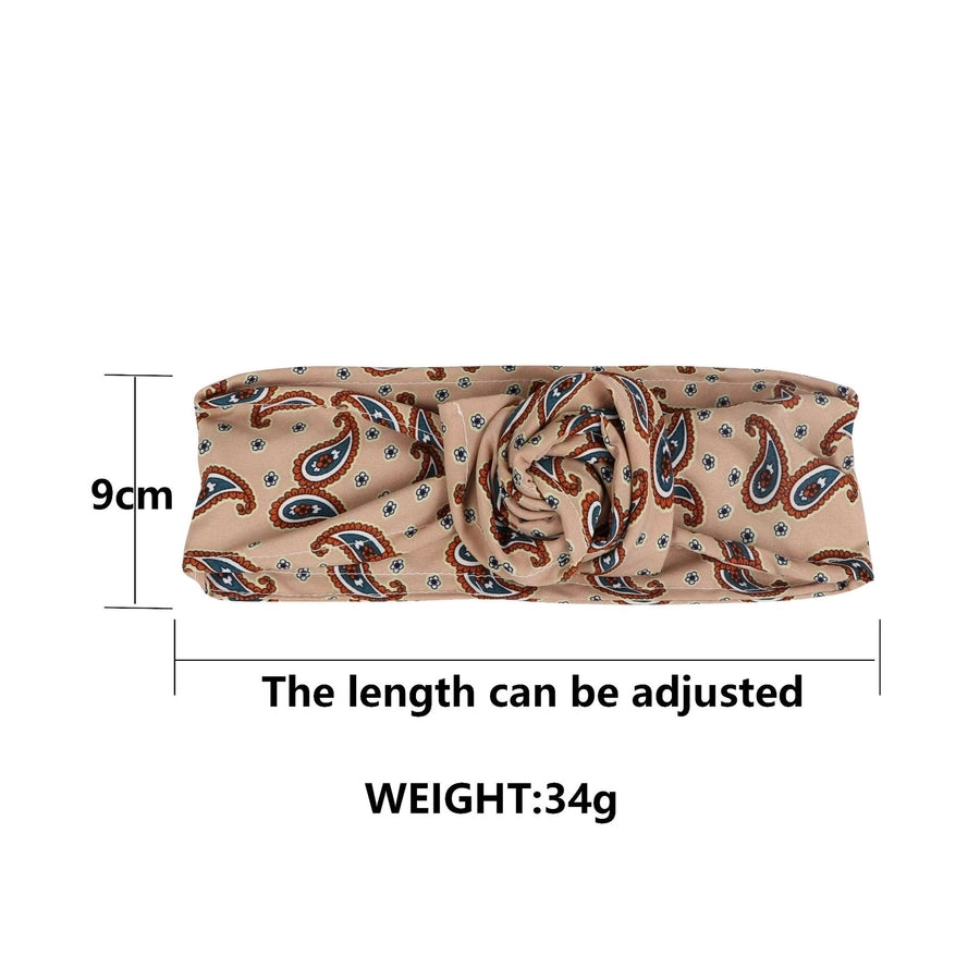 streetwear solid color flower cloth rib-knit hair band 1 piece