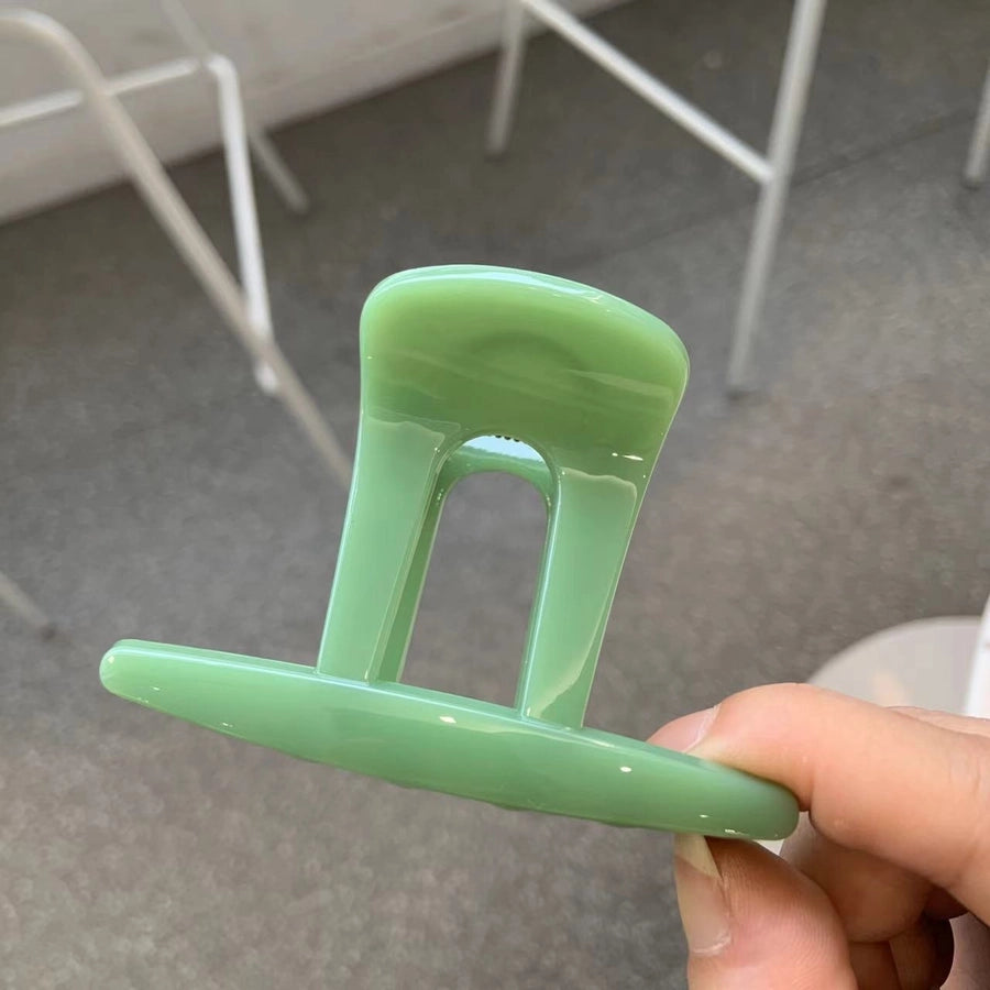 Women's Simple Style Top Hat Solid Color Plastic Hair Claws