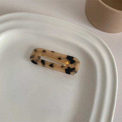 simple style flower acetic acid sheets printing hair clip 1 piece