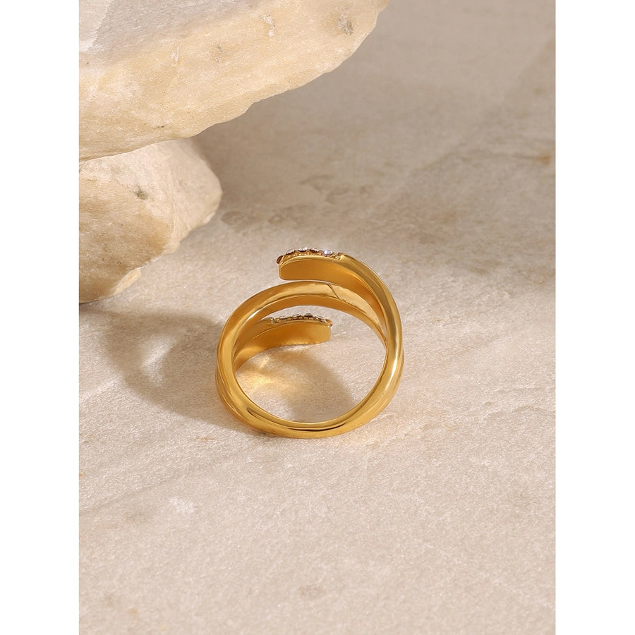 Jewelry Casual Simple Style Irregular 304 Stainless Steel Open Rings