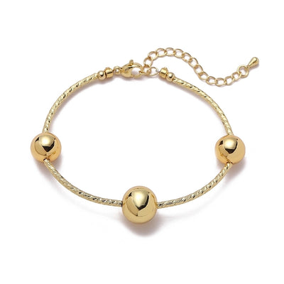 Copper 18K Gold Plated Plating Geometric Bracelets Necklace