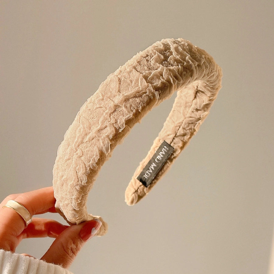 simple style solid color cloth handmade hair band 1 piece