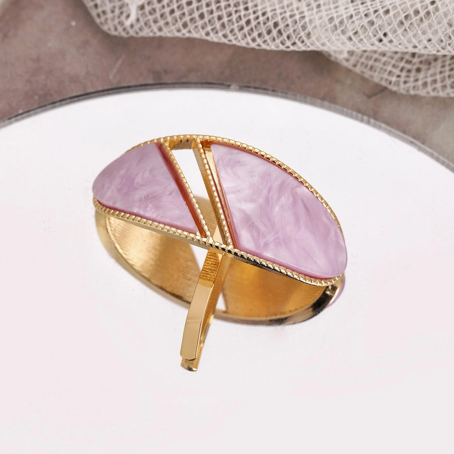 Women's Retro Color Block Acetic acid sheets Plating Hair Clip