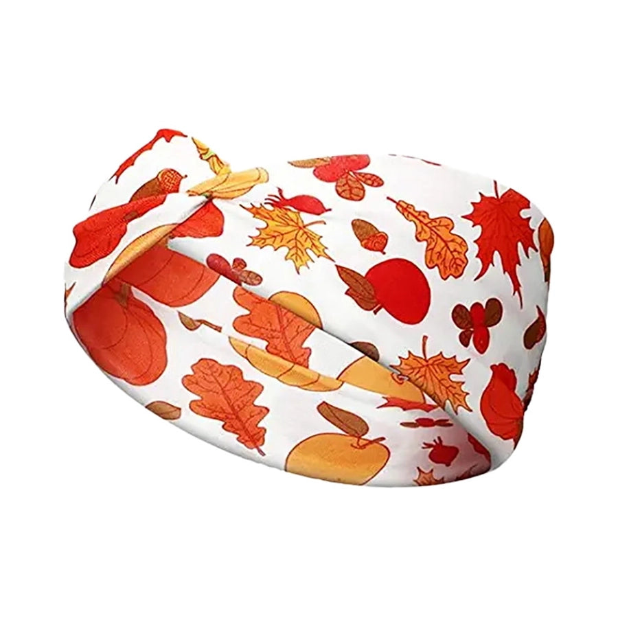 casual vacation plaid bow knot cloth printing hair band