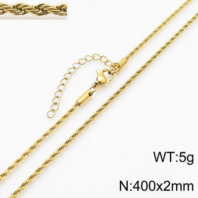 Jewelry Simple Style Geometric 304 Stainless Steel 18K Gold Plated Bracelets Necklace