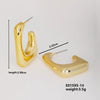 1 Pair Basic Classic Style Geometric Star Heart Shape Irregular CCB K Gold Plated Stud Earrings