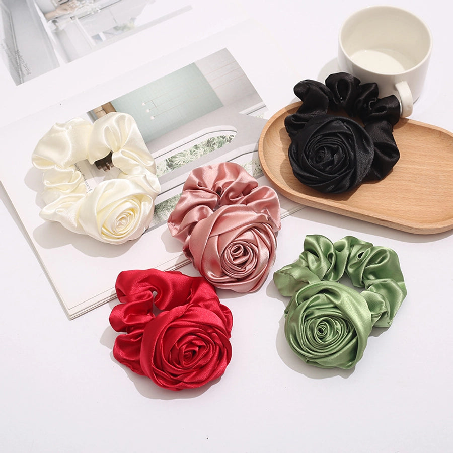 Women's Retro Solid Color Cloth Hair Tie