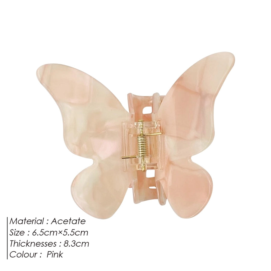 Women's Fairy Style Sweet Artistic Butterfly Acetic acid sheets Hair Claws