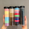 korean version of 20pcs cans high elasticity hair rope without seam rubber bands hair rope hair ring