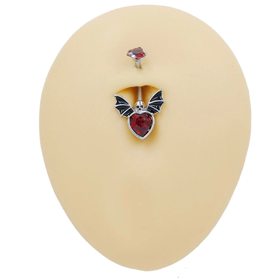 1 Piece Lip Rings Sexy Classic Style Heart Shape Smile Face Butterfly Pure Titanium Titanium Alloy Epoxy Plating Acrylic Rhinestones Glass White Gold Plated Belly Rings