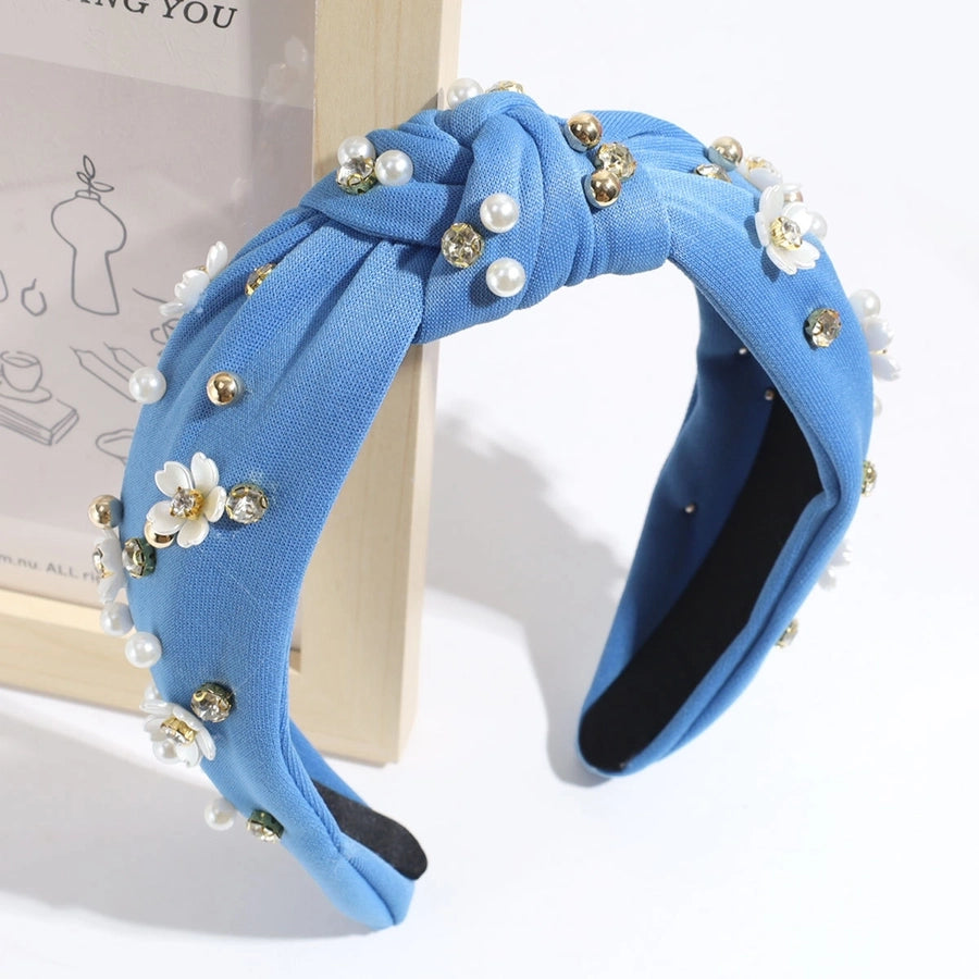 Women's Vacation Simple Style Solid Color Cloth Hair Band