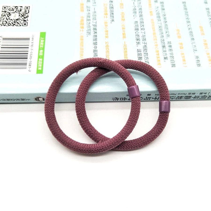 fashion solid color cloth hair tie