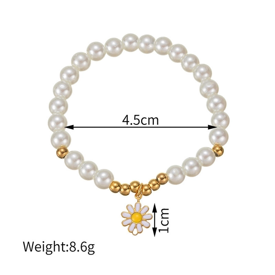 Elegant Flower 304 Stainless Steel Stainless Steel Bracelets In Bulk