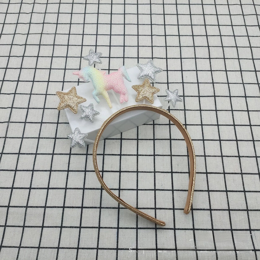 Step-in party headband sequined five-pointed star  hair accessories Festival children's hair accessories props