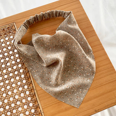 Women's Casual Simple Style Ditsy Floral Cloth scarf Hair Tie