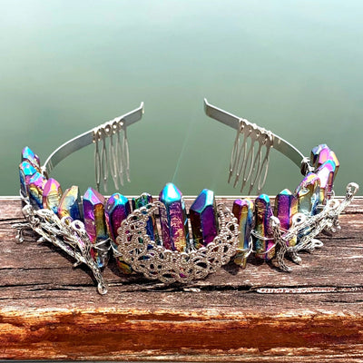 fashion moon crown alloy hollow out crown
