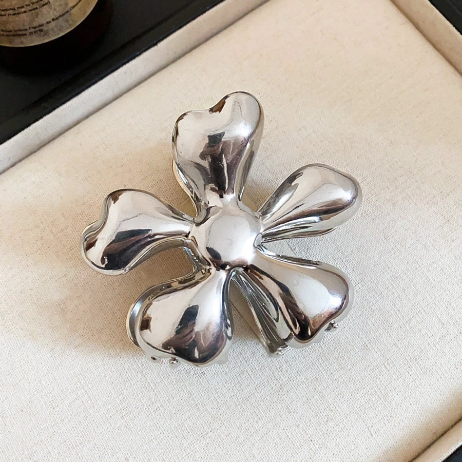 Women's Simple Style Classic Style Flower Alloy Plating Hair Claws