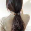 artistic color block leopard acetic acid sheets hair clip