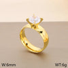 Jewelry Vintage Style Geometric 304 Stainless Steel 18K Gold Plated Rings