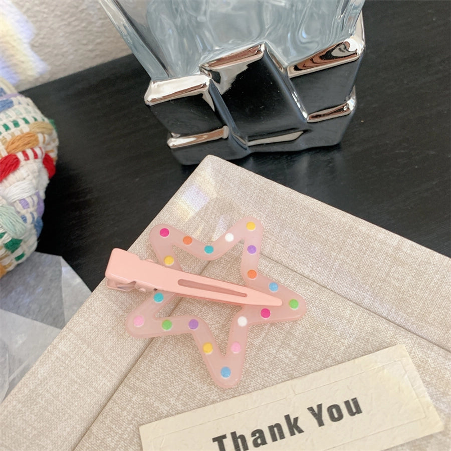 Women's Korean Style Star Resin Hair Clip