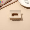 fashion solid color plastic metal hair claws 1 piece