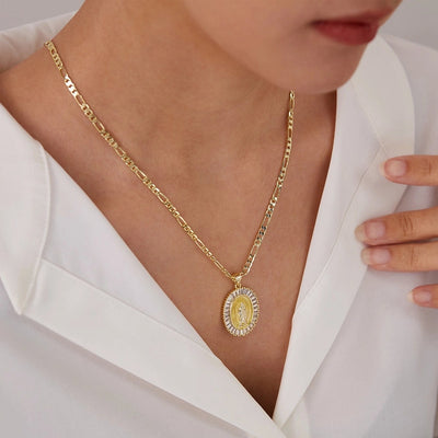 Jewelry French Style Simple Style Geometric Copper 14K Gold Plated Pendant Necklace