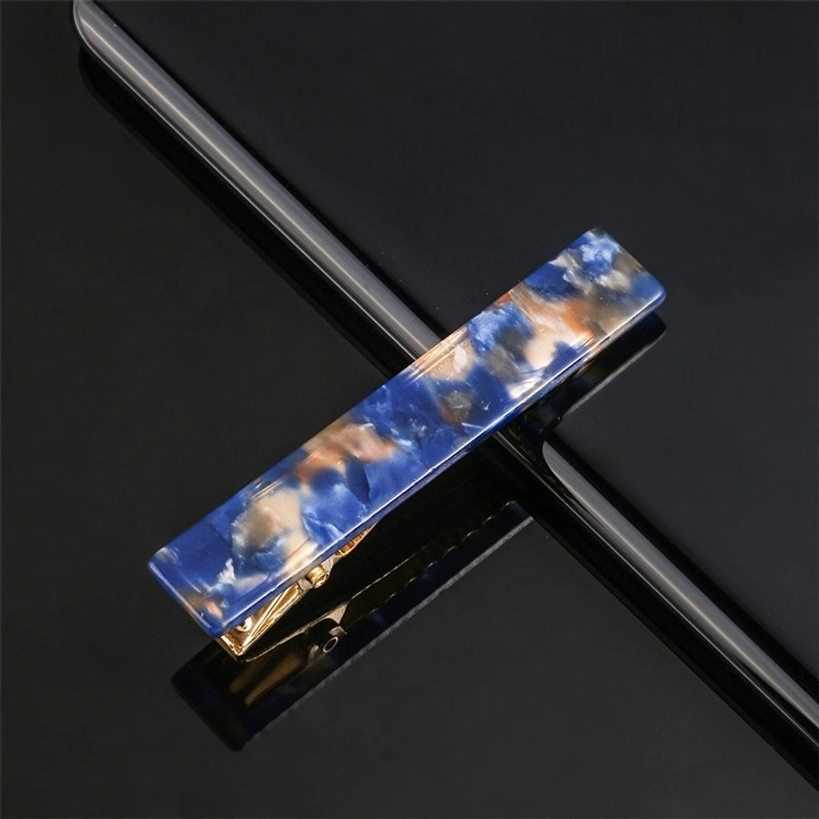 fashion marble acetic acid sheets metal hair clip 1 piece