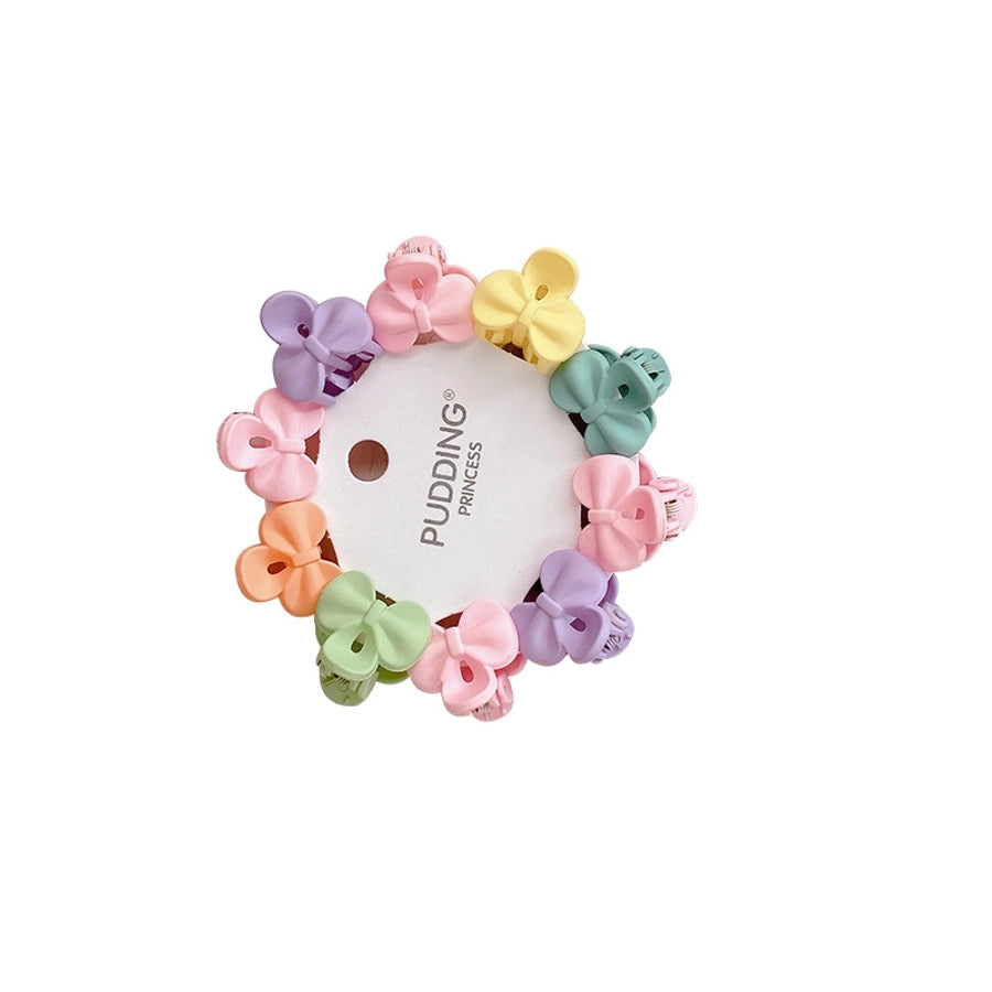 Kid'S Cute Solid Color Arylic Stoving Varnish Hair Claws