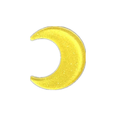women's sweet moon arylic hair clip