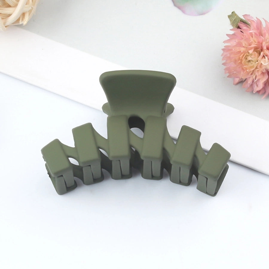 simple style solid color arylic stoving varnish hair claws 1 piece