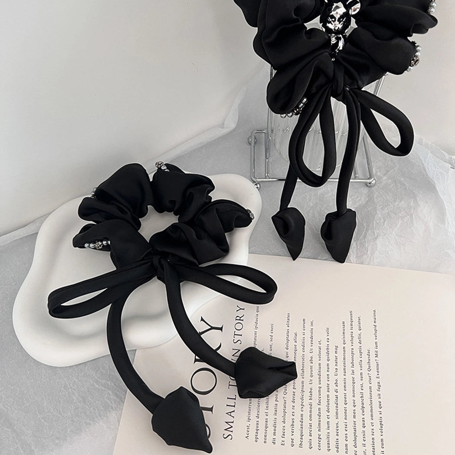 Women's Lady Solid Color Cloth Hair Tie