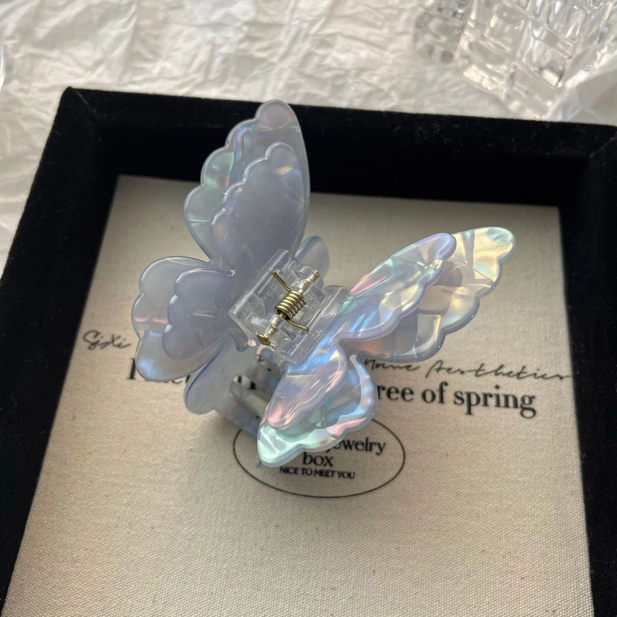 Women's Sweet Cool Style Butterfly Metal Plating Hair Claws