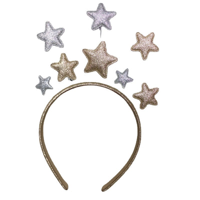 new Christmas creative small fresh five-pointed star children's hairband hair accessories metal around the side headband