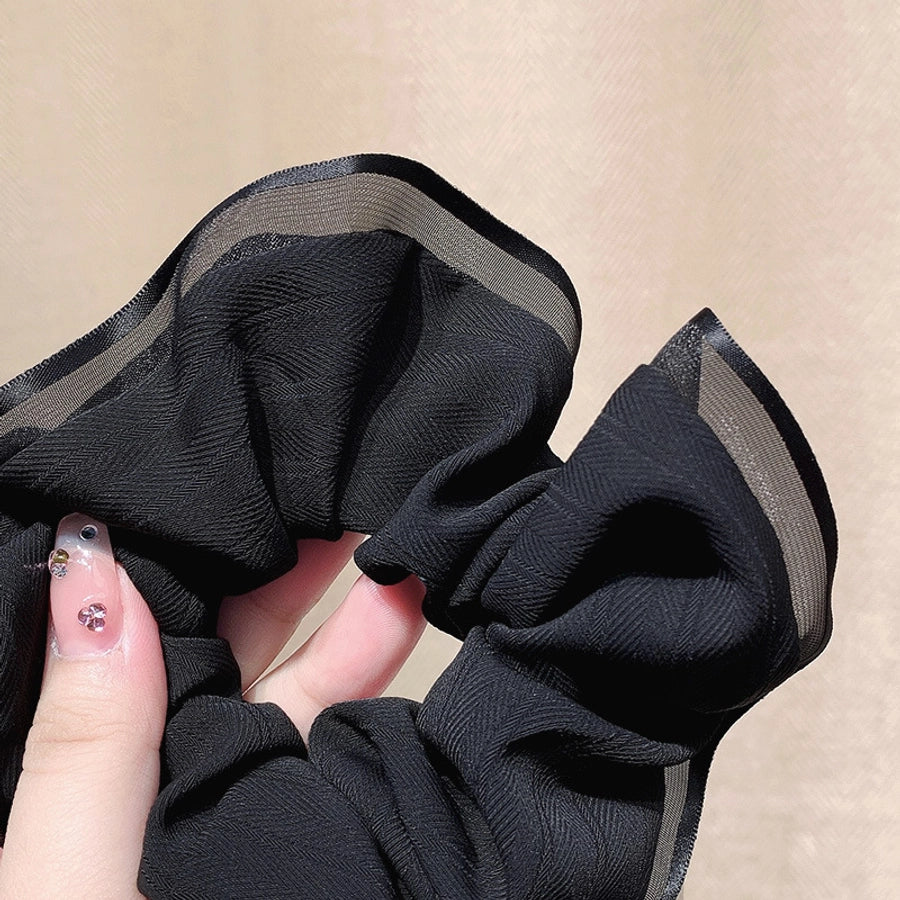 fashion geometric satin hair tie