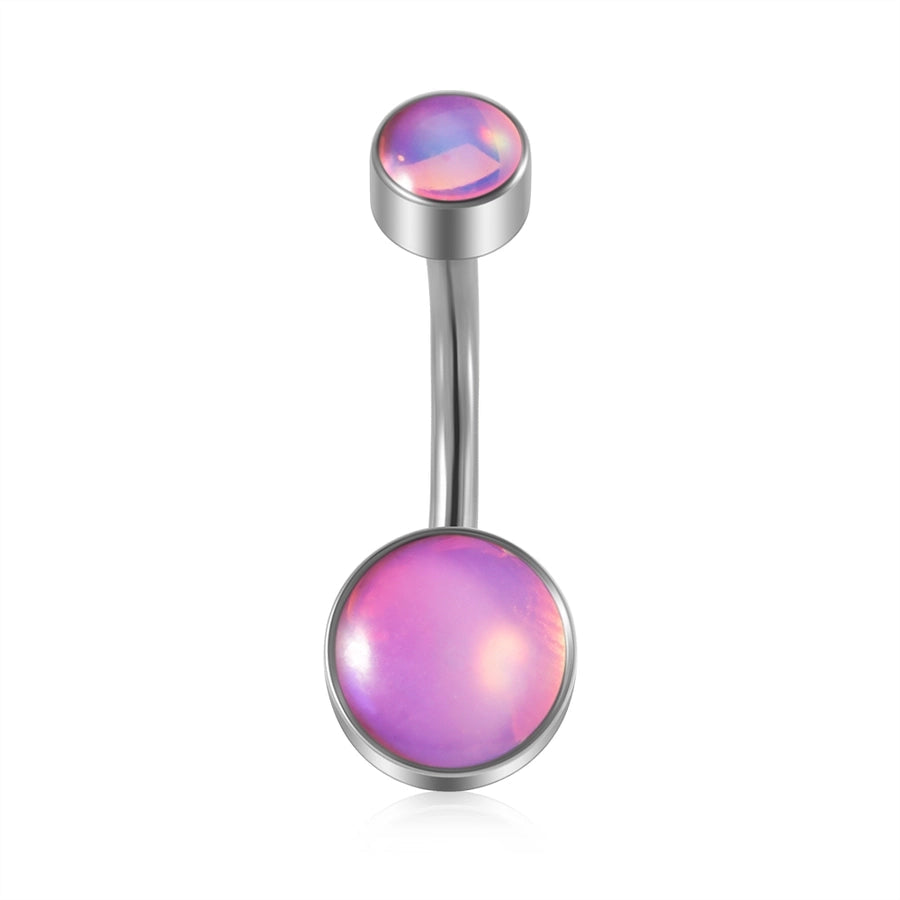 1 Piece Belly Rings Casual Elegant Vacation Geometric 304 Stainless Steel Plating Resin 18K Gold Plated