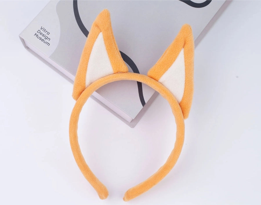 Women's Cartoon Style Solid Color Cloth Hair Band