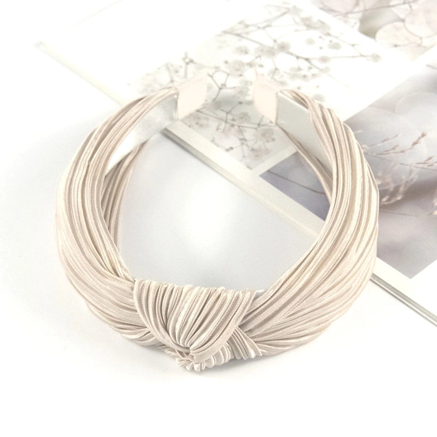 fashion solid color cloth handmade hair band 1 piece