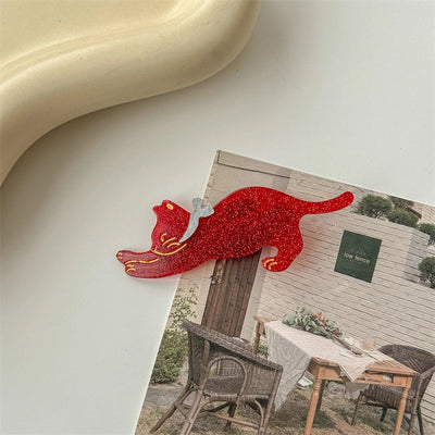 cute cat arylic hair clip