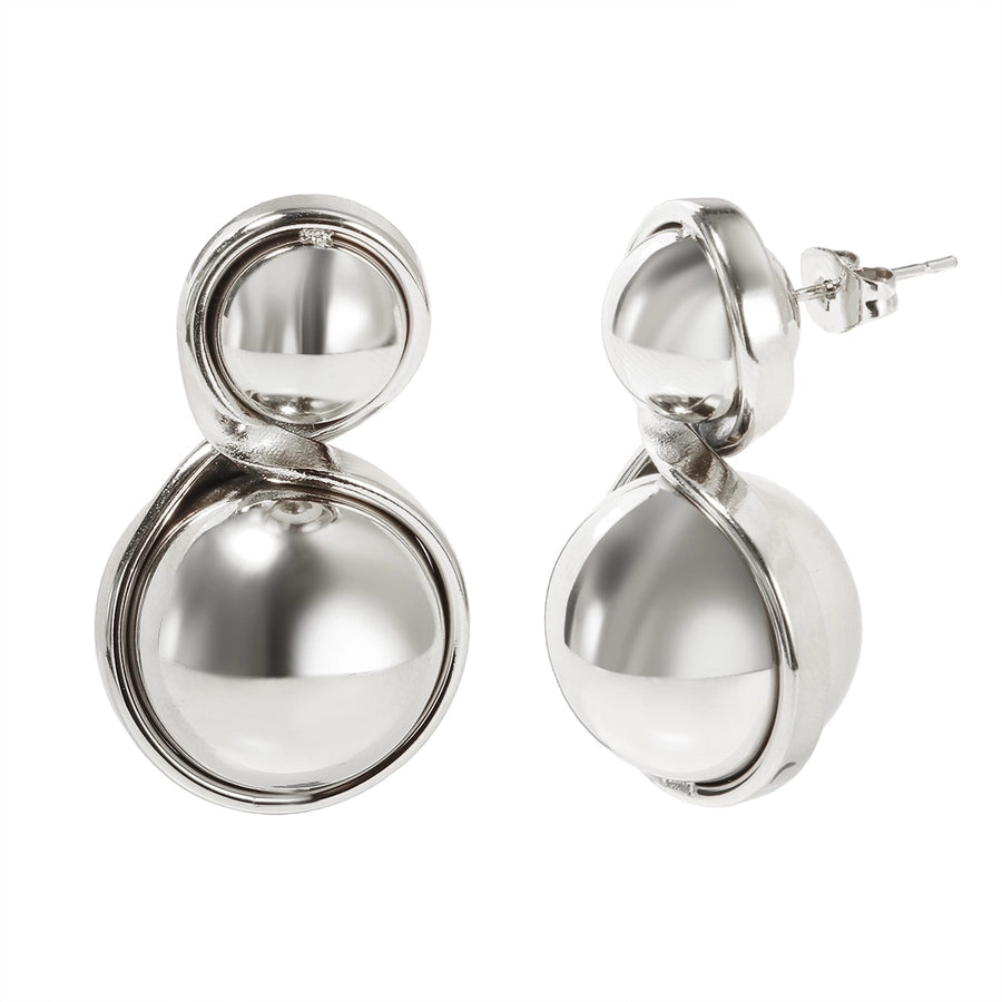 Jewelry Simple Style Classic Style Circle 304 Stainless Steel Jewelry Set