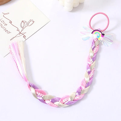 Girl'S Cute  Bow Knot Snowflake chemical fiber Inlay Rhinestones Hair Tie