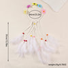 Women's Vacation Bohemian Pastoral Feather Flower Artificial Feather rope Hair Band