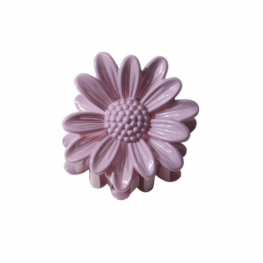 Women's Sweet Simple Style Flower Plastic Stoving Varnish Hair Claws