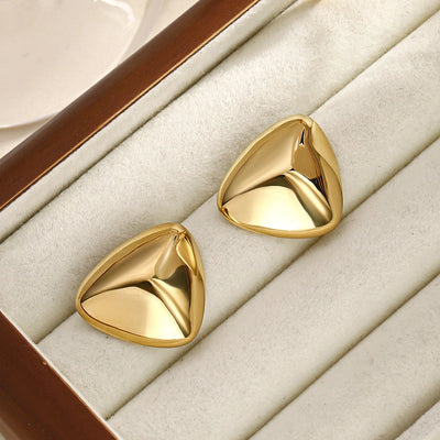 1 Pair Casual Romantic Solid Color Geometric 304 Stainless Steel Ear Studs