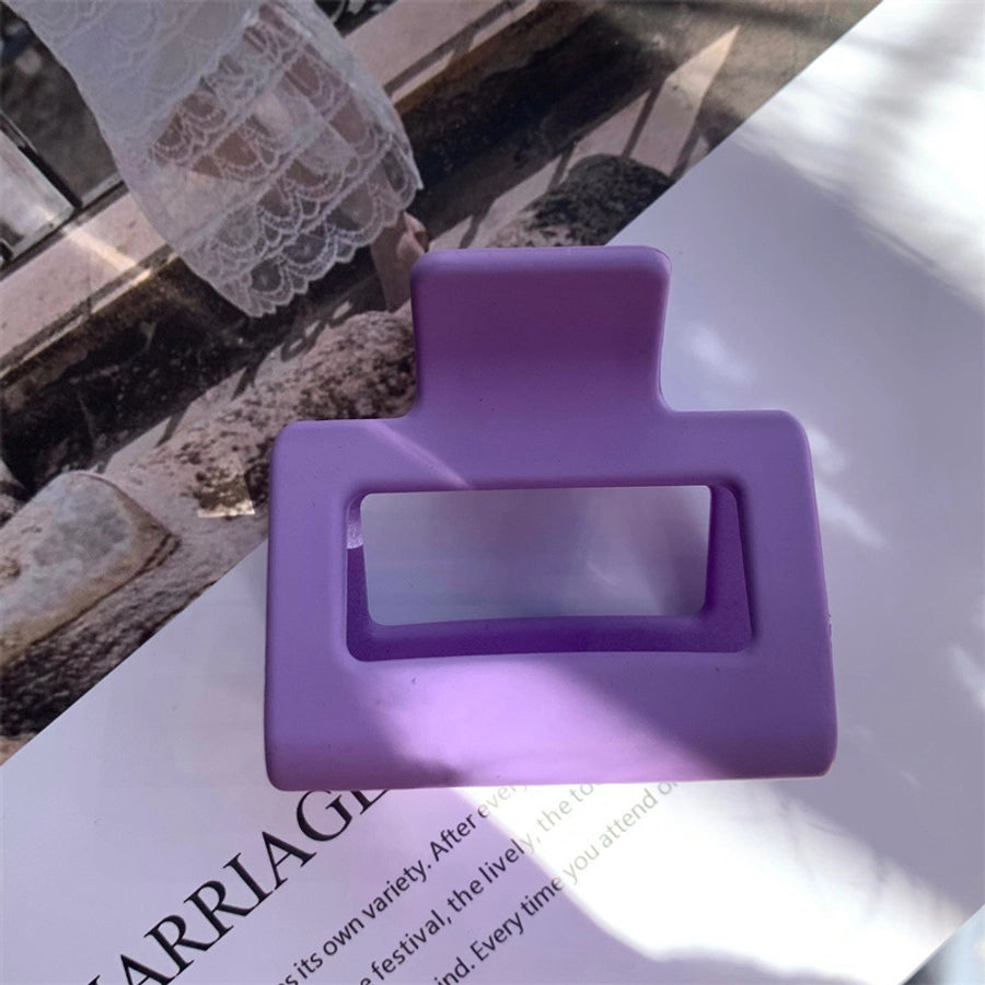 simple style solid color arylic hair claws 1 piece