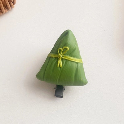 Women's Cute Zongzi Plastic Resin Hair Clip