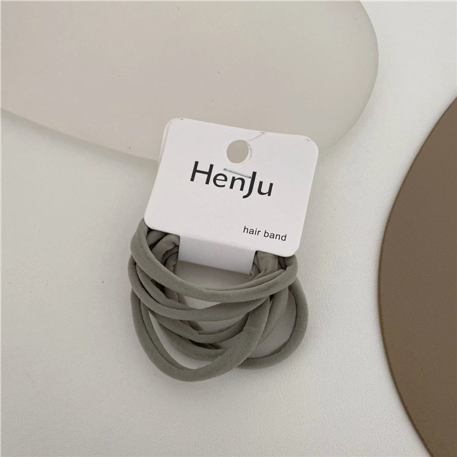 simple style solid color cloth hair tie